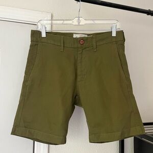 WELLEN olive army green cotton shorts